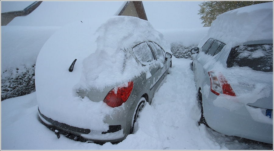Importantes chutes de neige en Isère